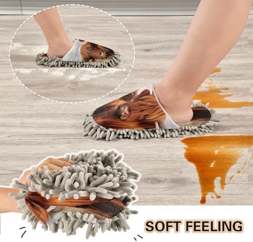 Zhirexin High Absorbency Mopping Slippers