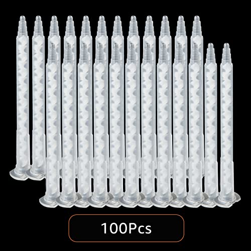 100 Pieces Epoxy Mixing Nozzle Tips for 50ml Cartridges