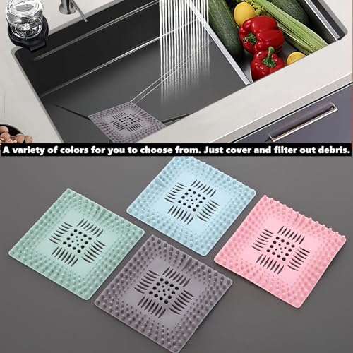 4 Pack Hair Catcher for Sink Shower Bathtub Drain