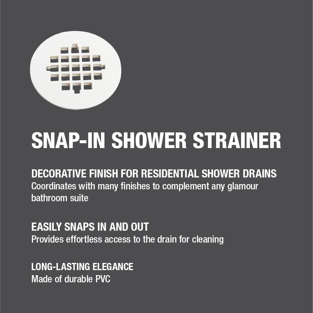 Oatey 4-14 In Snap-Tite Strainer