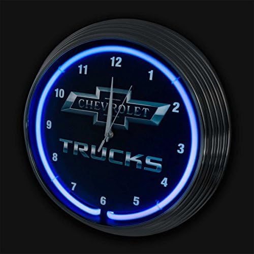 Neonetics Chevy Trucks Bowtie Log Neon Wall Clock 15-Inch