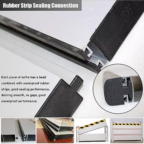 High Flood Control Baffle Door Barrier with Aluminum Gate