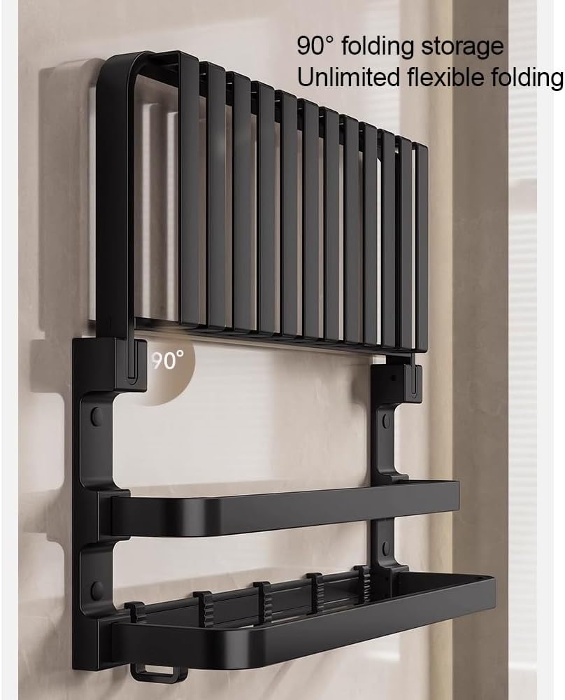 ANNBKA 3-Layer Aluminum Wall Mounted Towel Rack
