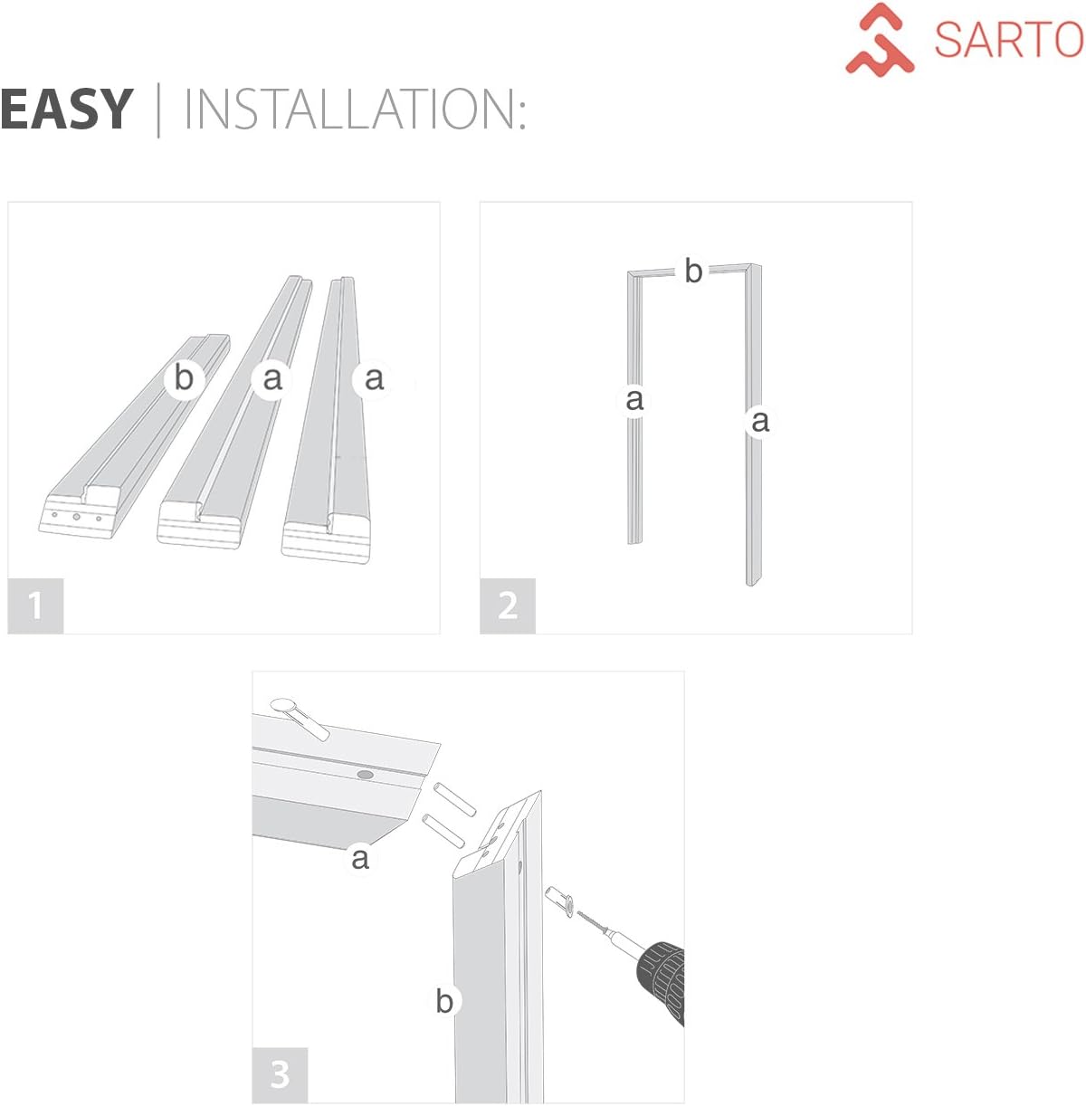 SARTODOORS French Double Panel Lite Doors 60x80 with Hardware 1