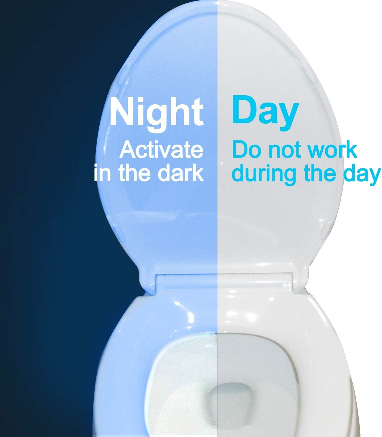 ZEZHOU Toilet Night Light 2 Pack Motion Sensor LED 1