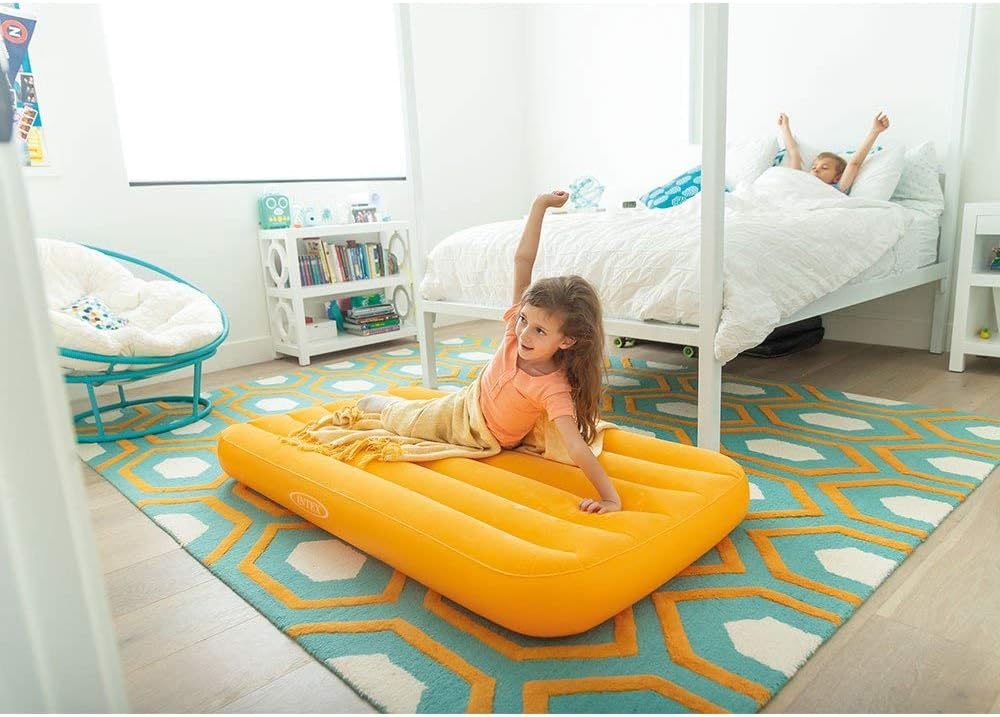 Intex Cozy Kidz Airbed for Kids 2 Pack - Soft Surface Carry Bag