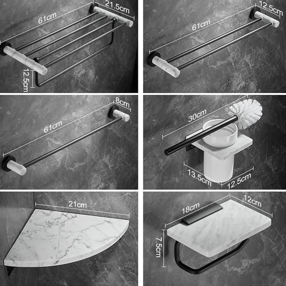 ANNBKA Luxury Marble Towel Rack Set 1