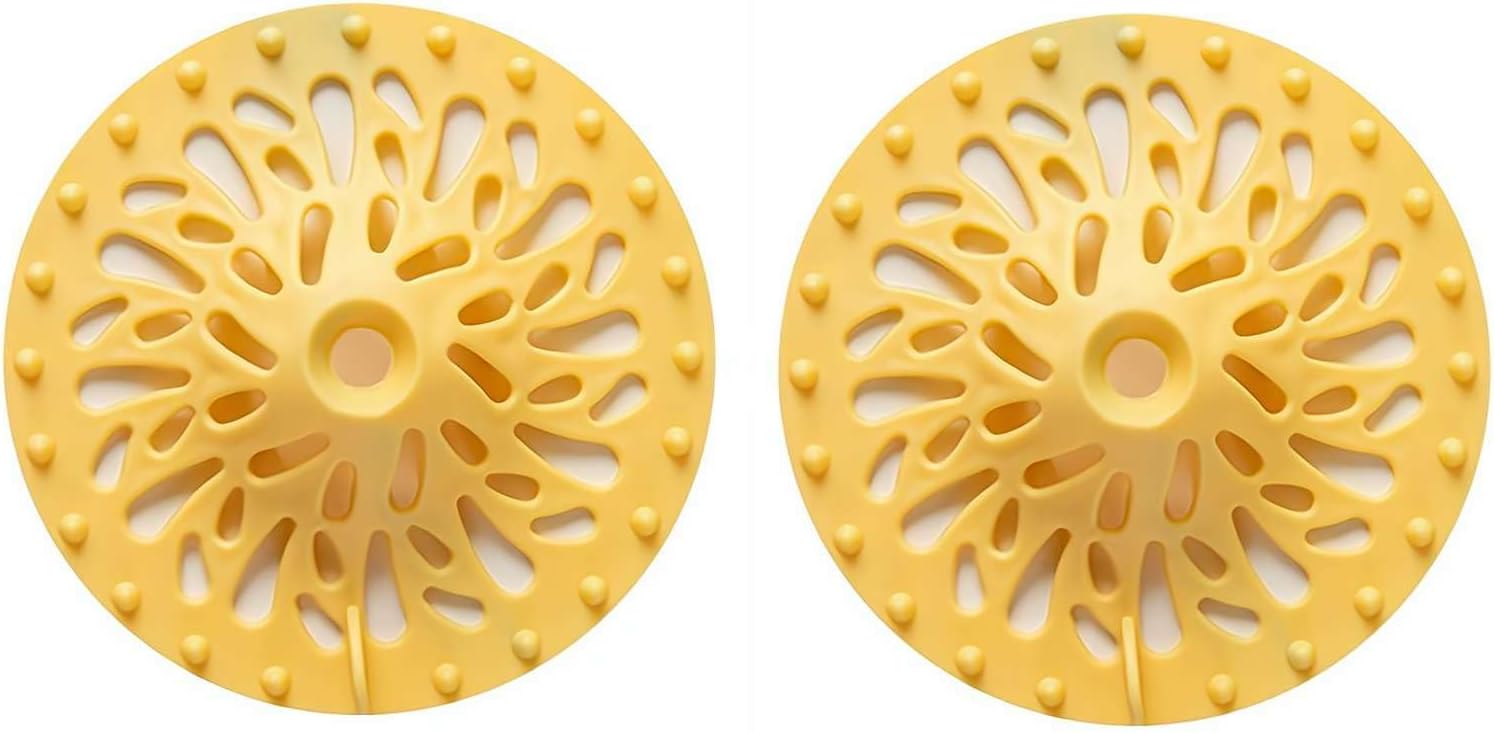 2pcs Hair Catcher Silicone Drain Stopper for Bathroom and Kitchen