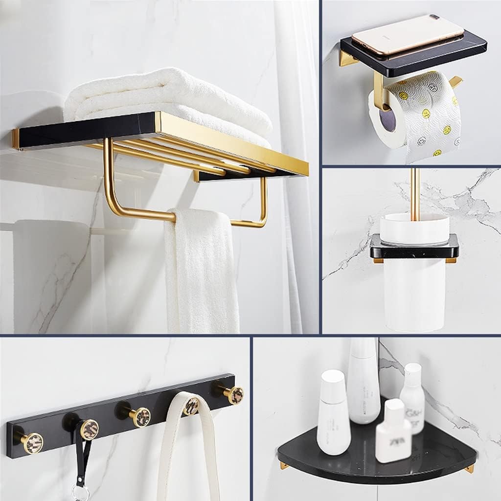 ANNBKA Black Marble Bathroom Hardware Set