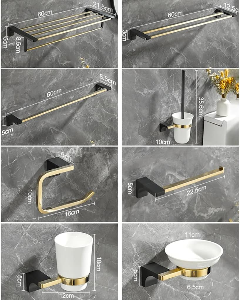ANNBKA Bathroom Copper Towel Bar Set - Sturdy Stylish