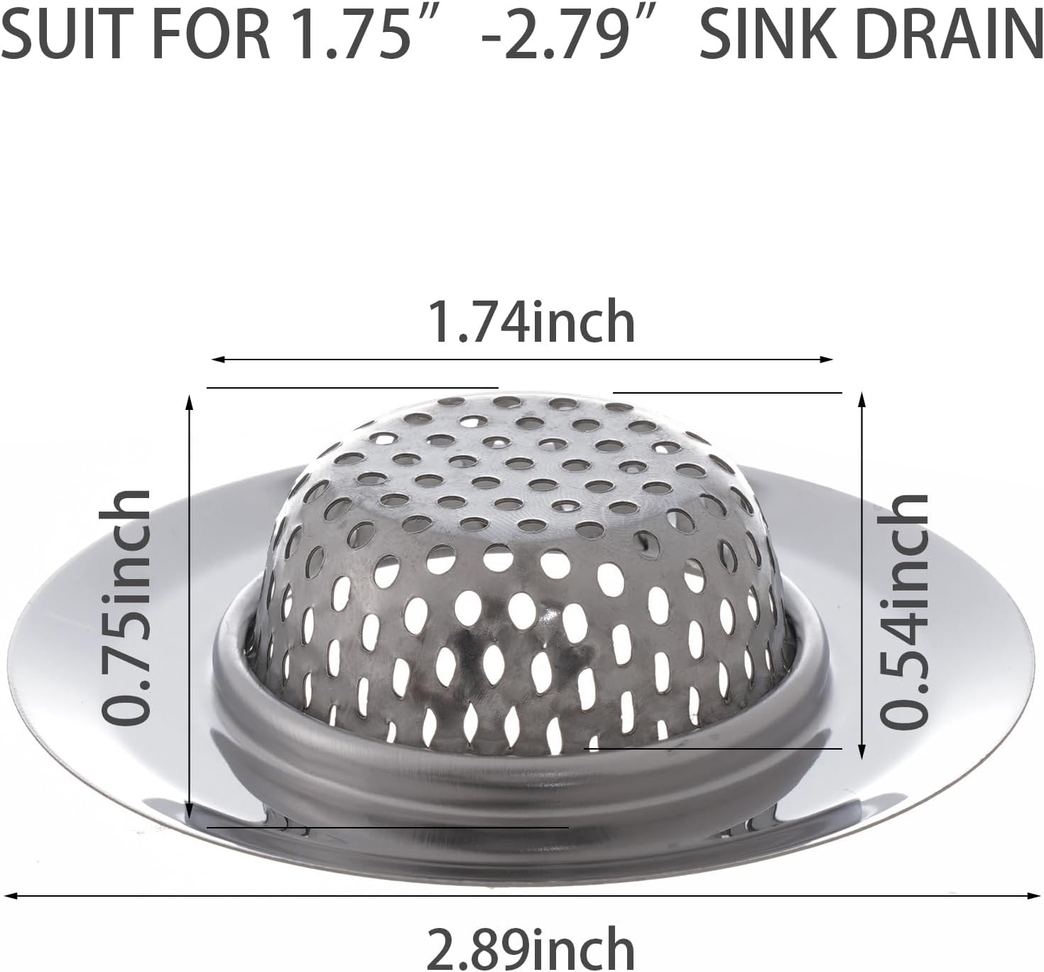 hoyuwak 2 PCS Bathtub Drain Strainer with Mirror Design