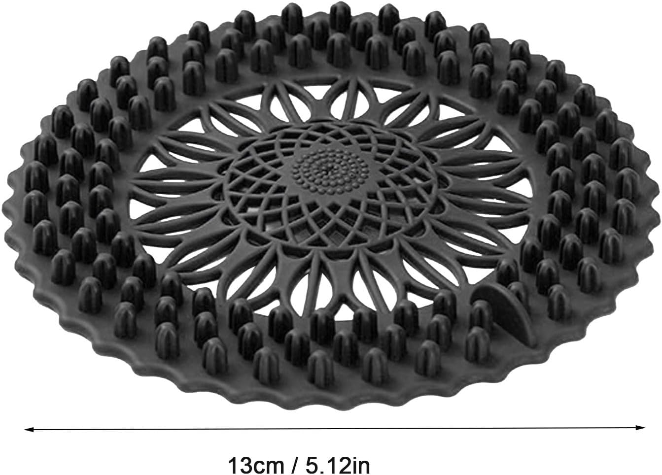 Hair Catcher Shower Drain Cover - Durable Silicone Easy to Install and Clean