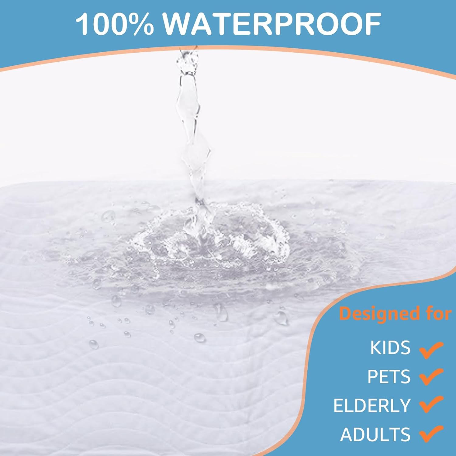 BoxLuote Washable Underpads Reusable for Kids Adults and Pets