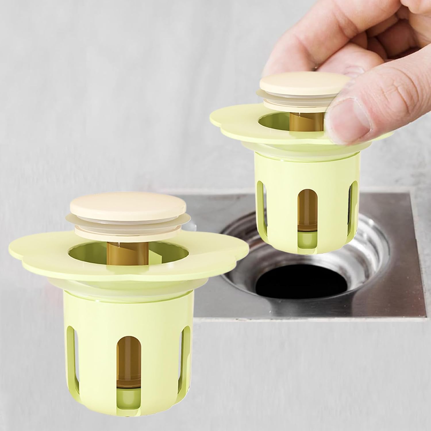 Flower Shaped Silicone Drain Stopper for Kitchen Shower Bath
