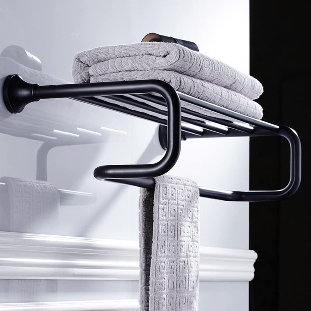 ANNBKA Black Bronze Towel Holder Wall Mounted 1