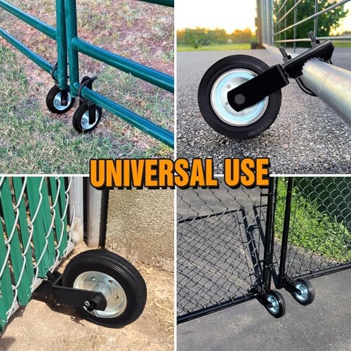 MOFEEZ Gate Wheel Set of 2 for Metal Swing Gates