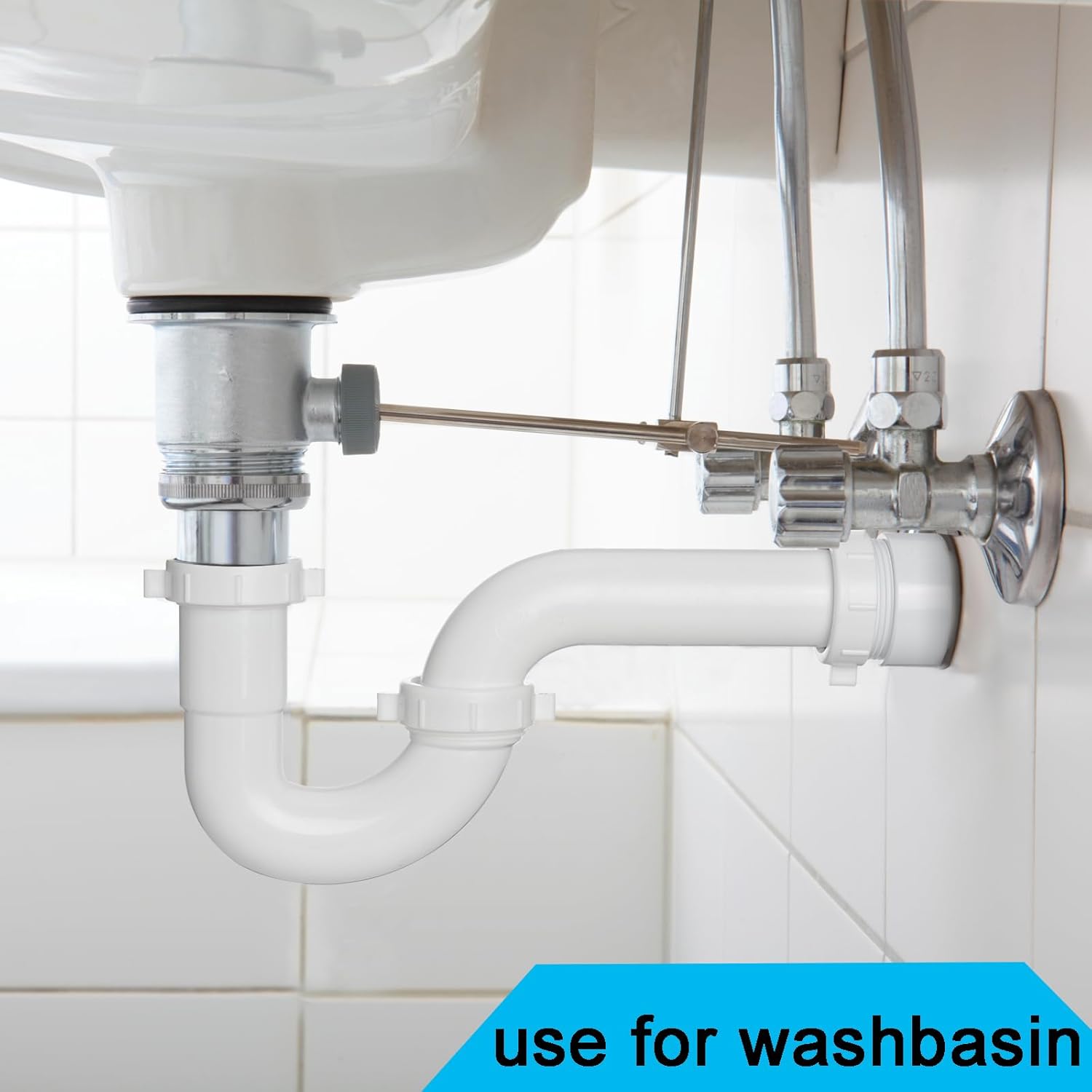Yariwiz White P Trap 1 12 Inch Drain Kit
