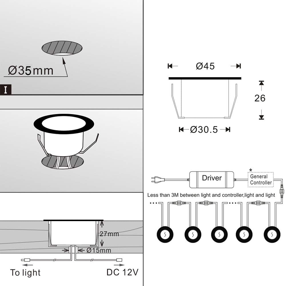 FVTLED WiFi Deck Light Kit RGBW 50pcs Voice Control