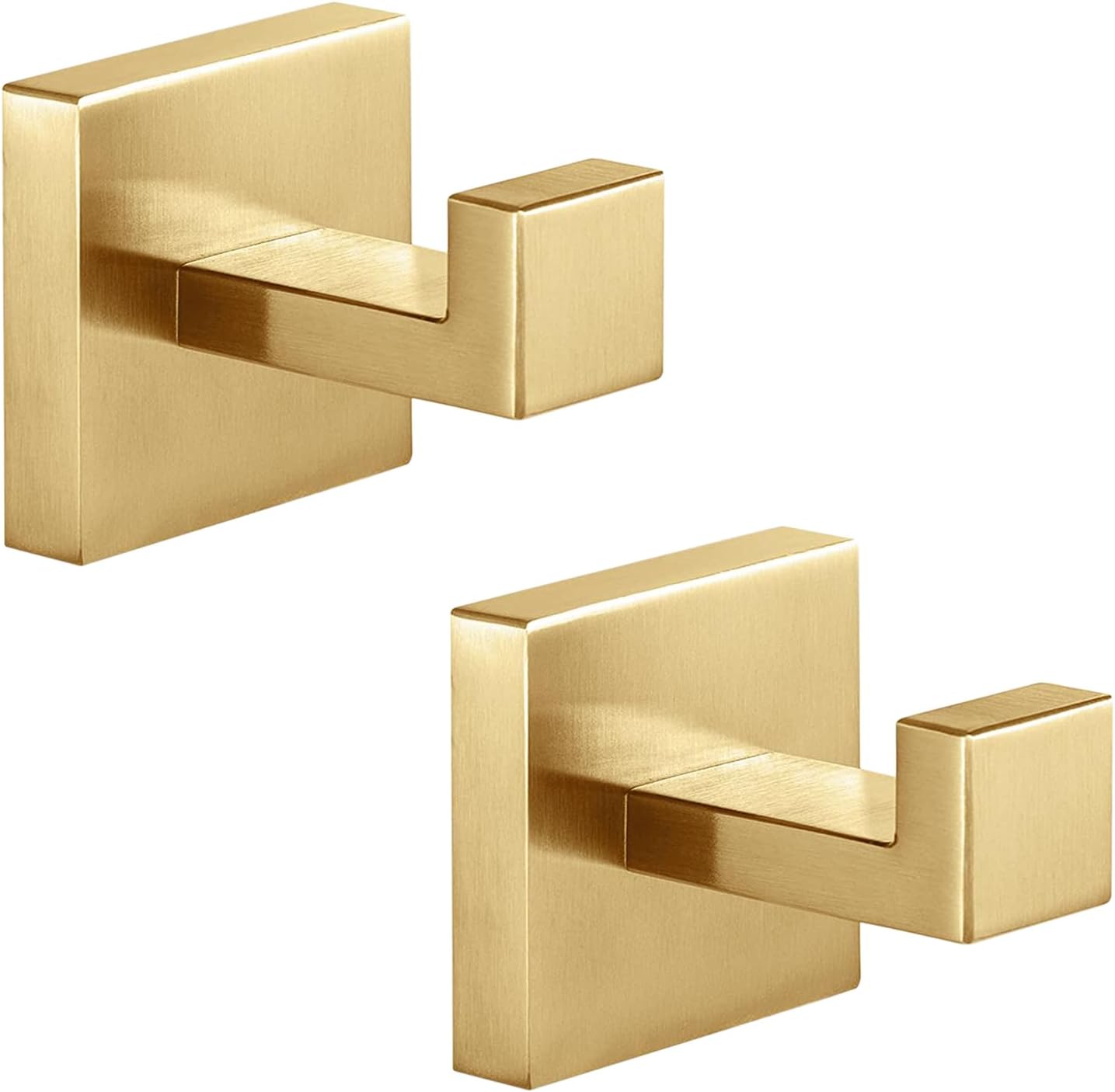 Fenas Towel Hooks 2 Pack Brushed Gold Stainless Steel 1