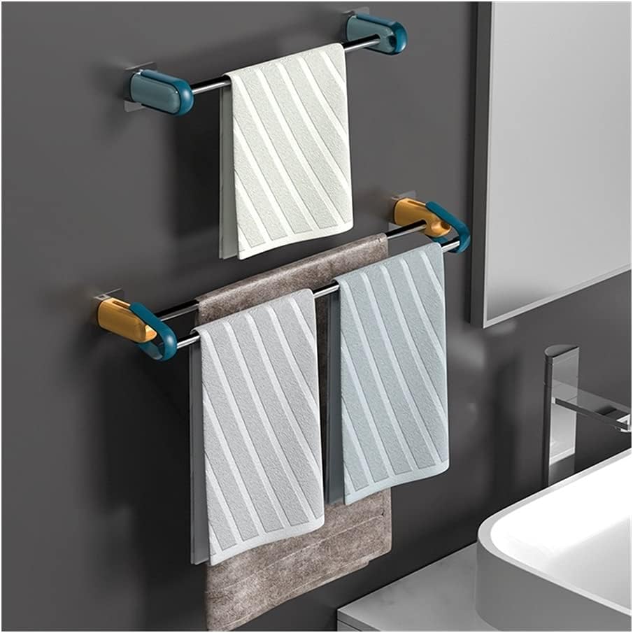 Adjustable Double Towel Bar No Drilling Wall Mounted