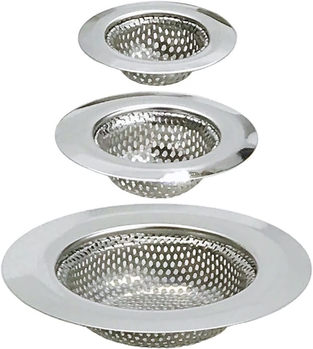 CNSZNAT 3-Pack Drain Strainers for Kitchen and Bath