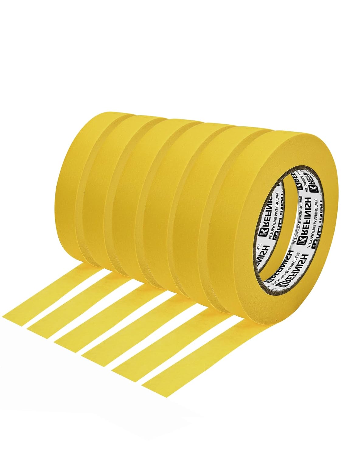 KREFINISH Heat Resistant Yellow Masking Tape for Auto Painting