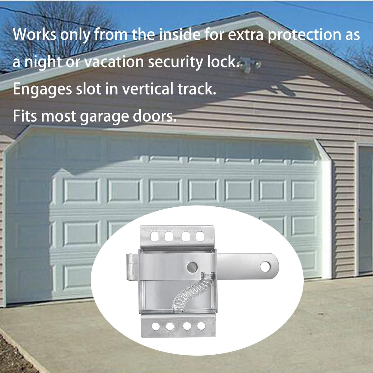 EWONICE Garage Door Side Lock with 8 Screws