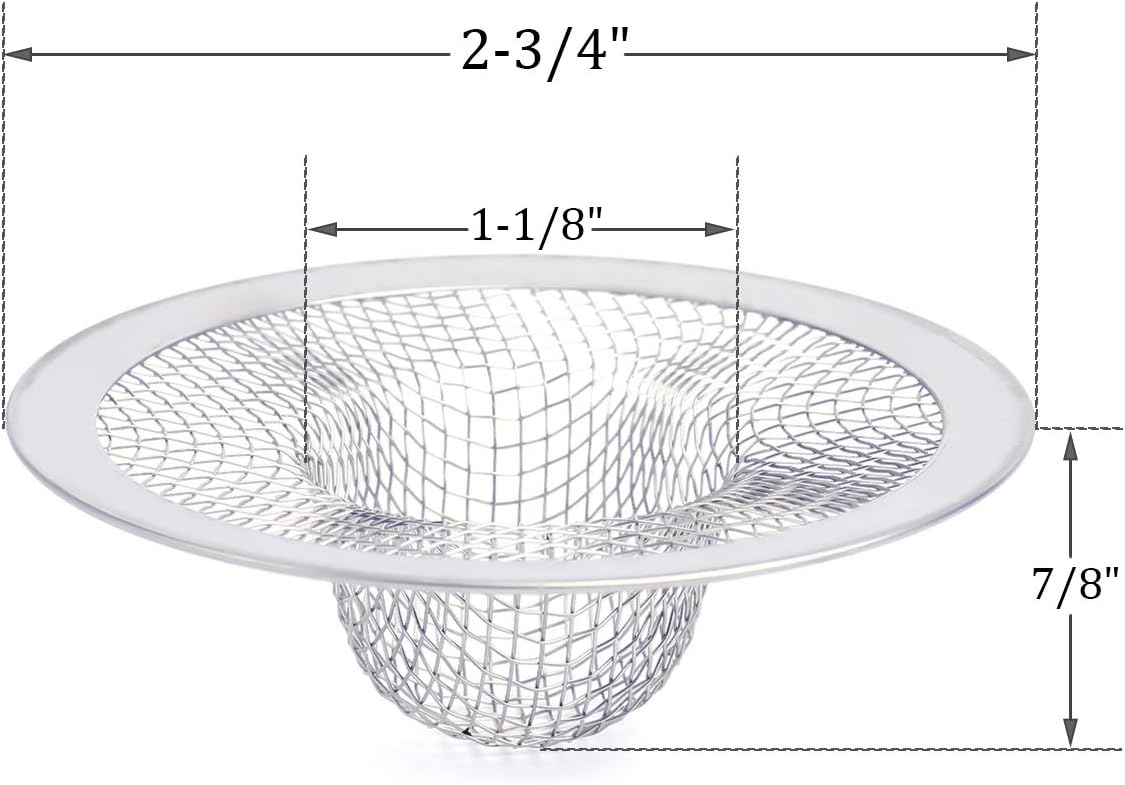 Kingrol 50 Pack Stainless Steel Sink Strainer 2-34 Inch