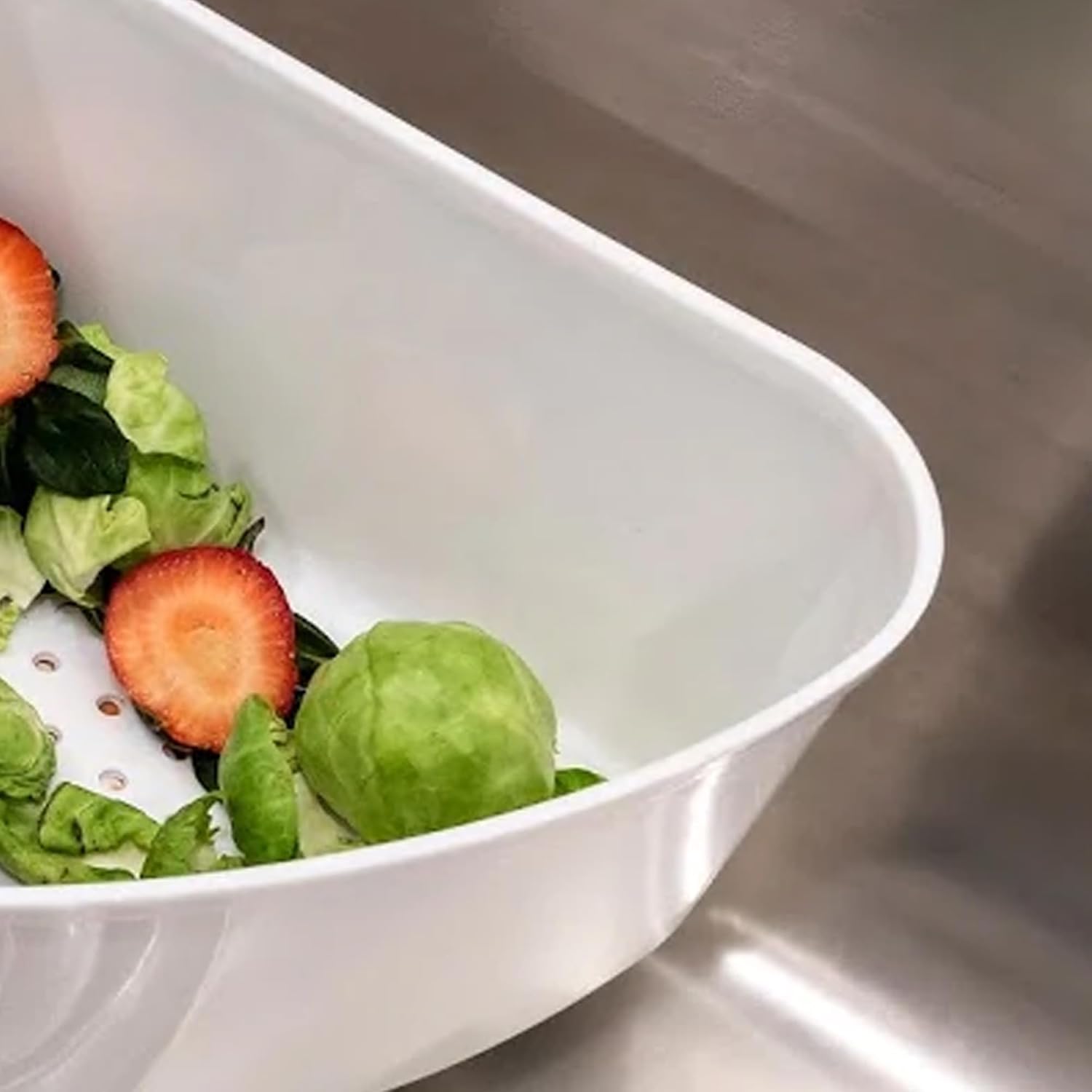 Better Houseware Triangular Sink Drain Basket for Food and Fruits