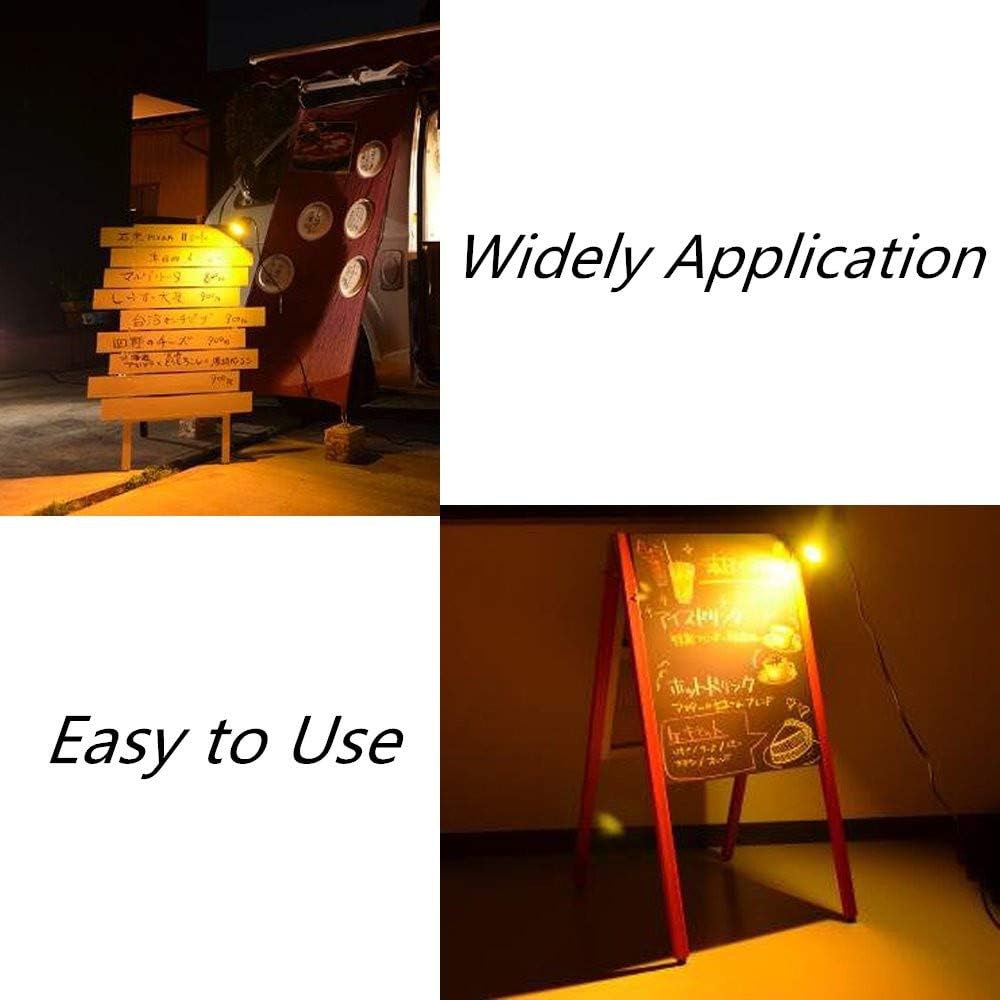 WeFoonLo 1pcs 5W LED Clip Light Outdoor Water Resistant Spotlight Lamp