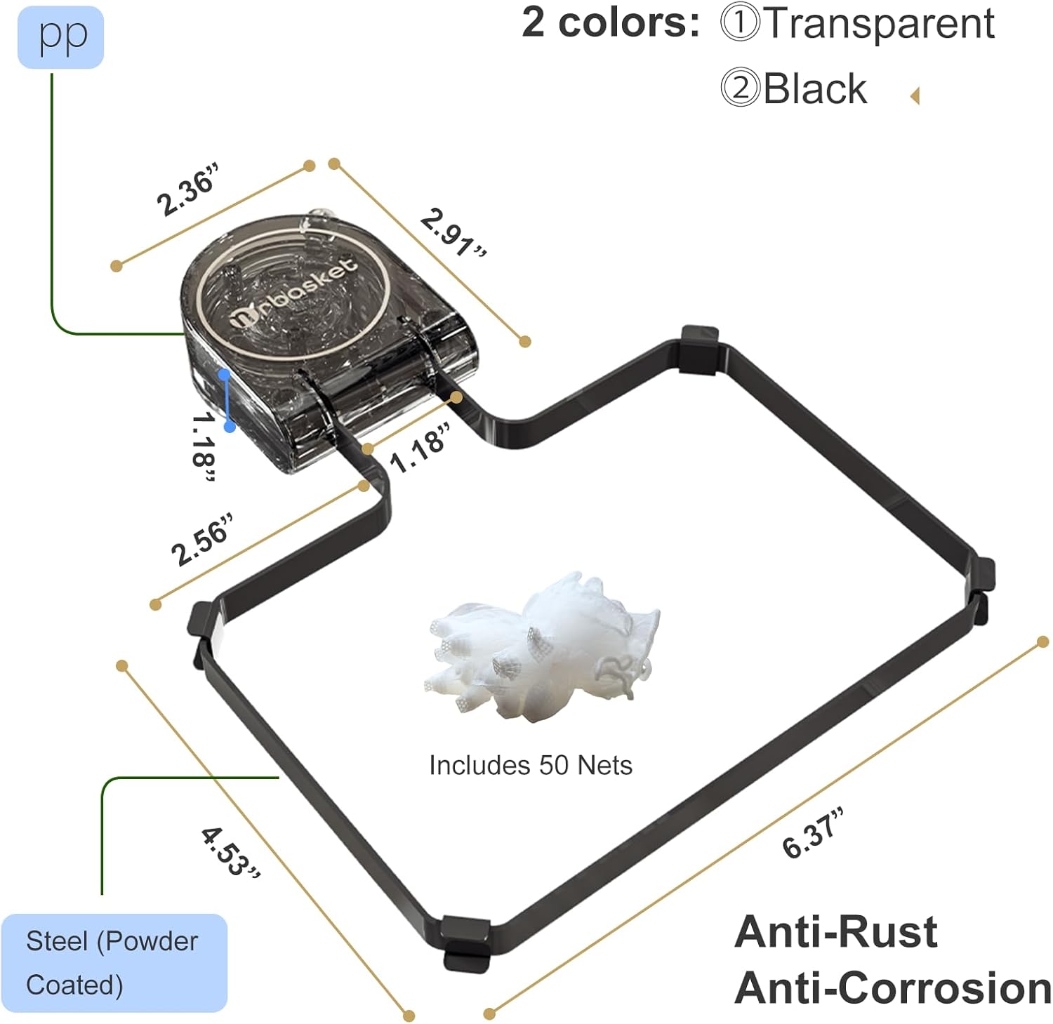 Mamakura Suction Sink Drain Strainer with Ball Design