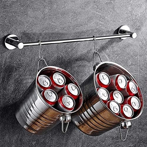 Stainless Steel Towel Bar Rail - 40Cm Wall Mounted Storage Holder