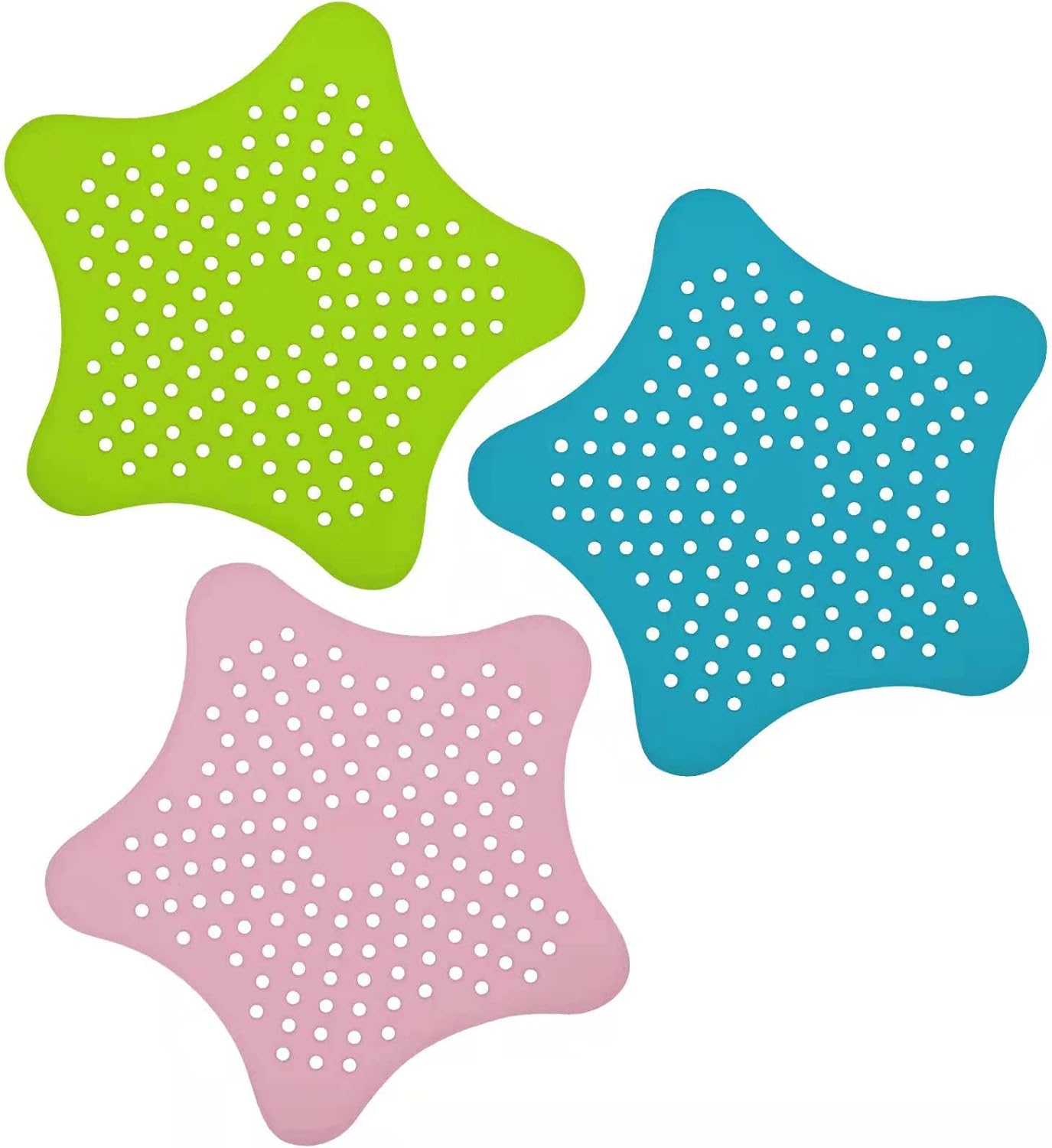 ZPCTECHGO Hair Catcher Set 3pcs with Suction Cups