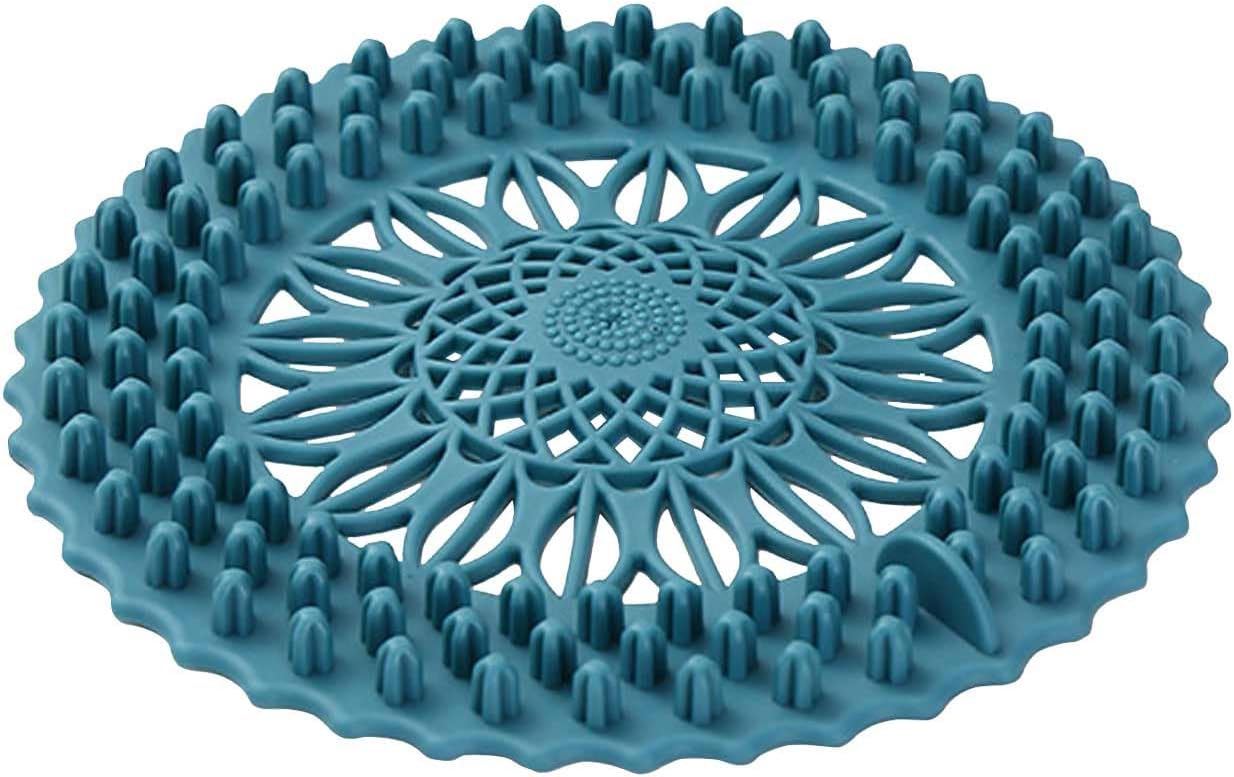 Hair Catcher Shower Drain Cover - Durable Silicone Easy to Install and Clean