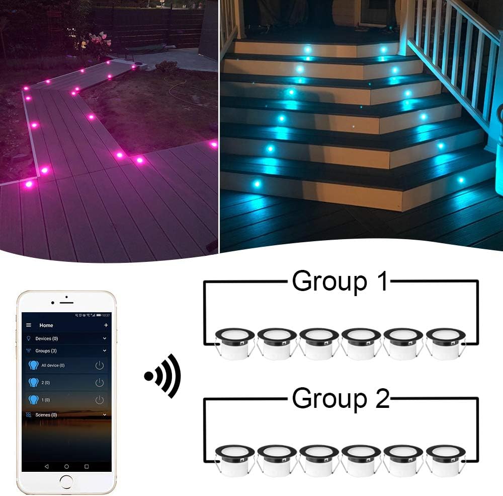 FVTLED WiFi Deck Light Kit RGBW 50pcs Voice Control