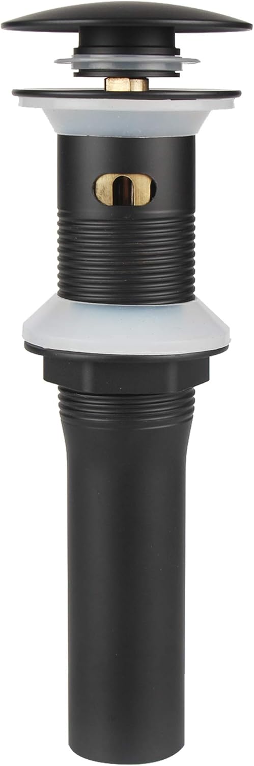 ALLWIN-HOUSEWARE W Bathroom Vanity Vessel Sink Detachable Basket Drain Black