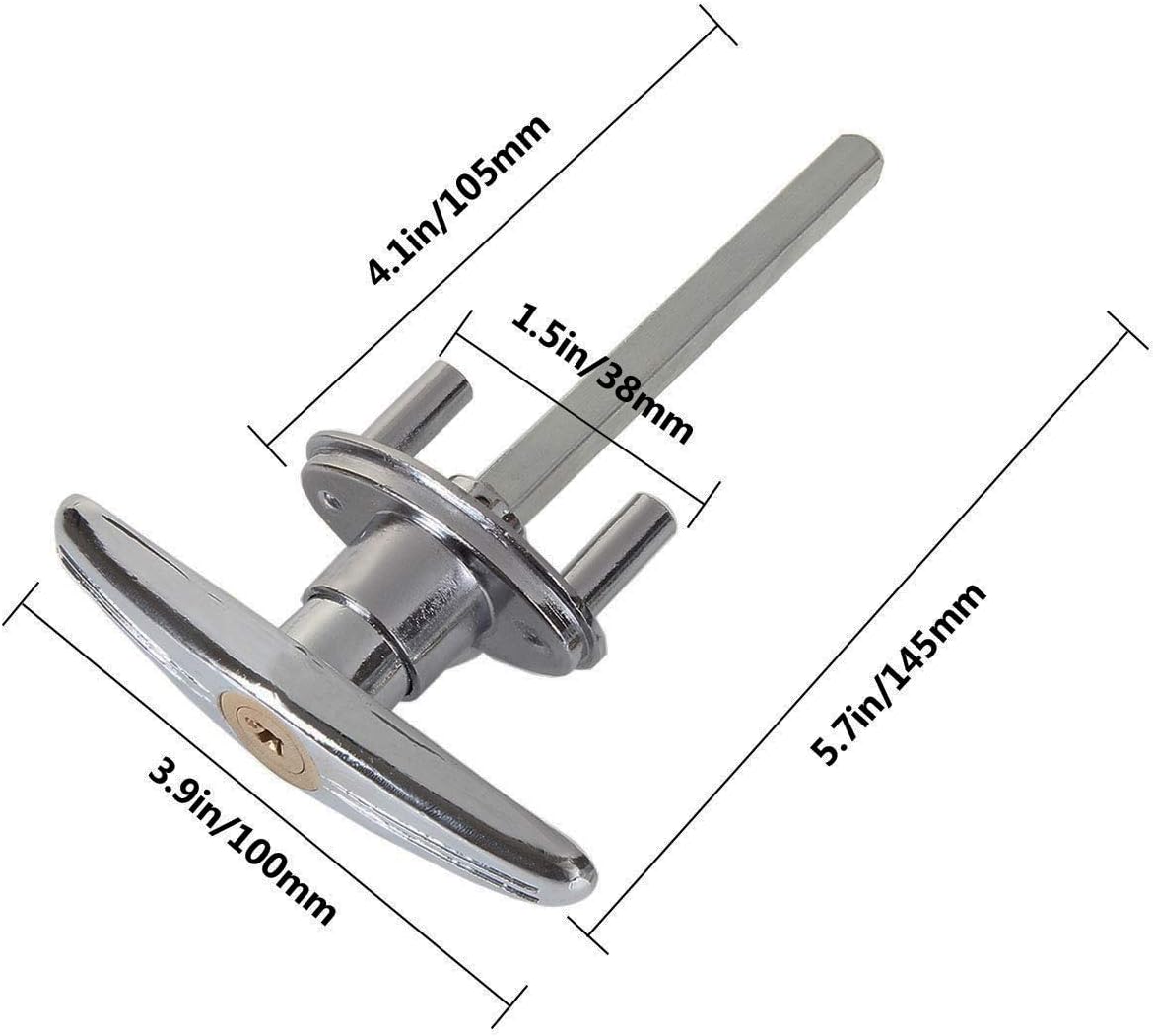 SENENQU 2 Pack Garage Door T Handle Lock 1
