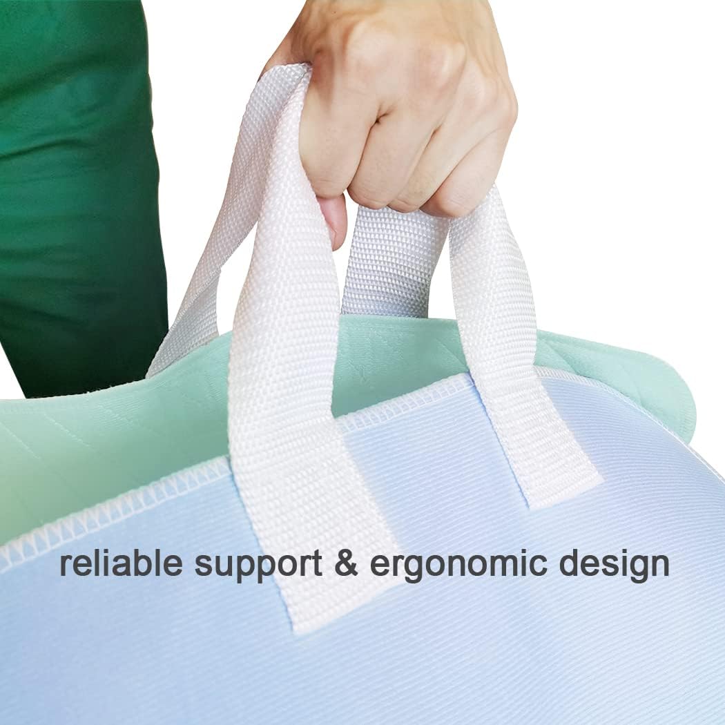 2 Pack Reusable Incontinence Bed Pads with Handles 36x34 Inch