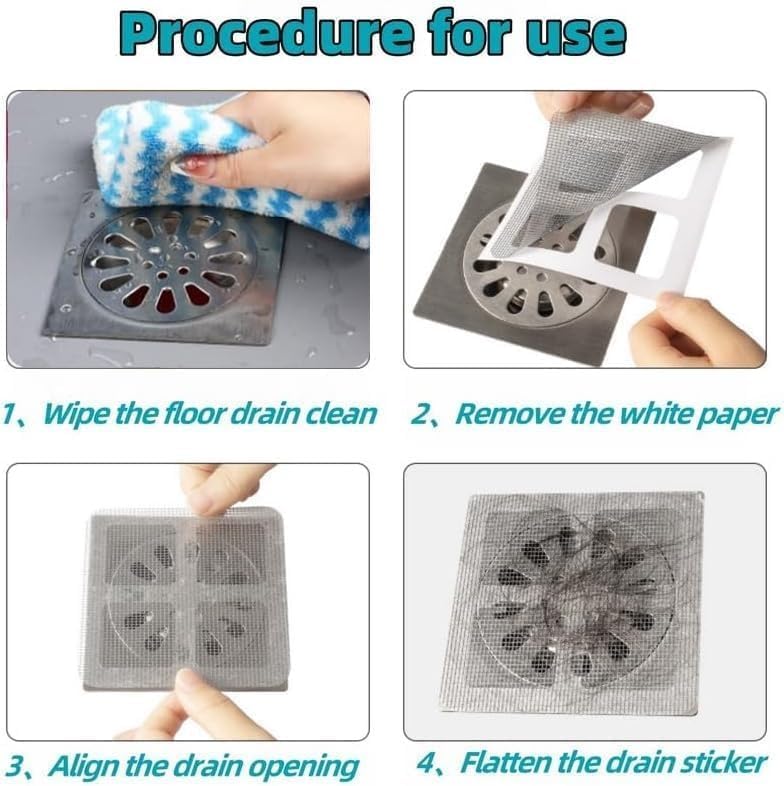 Disposable Shower Drain Hair Catcher 10 Pcs