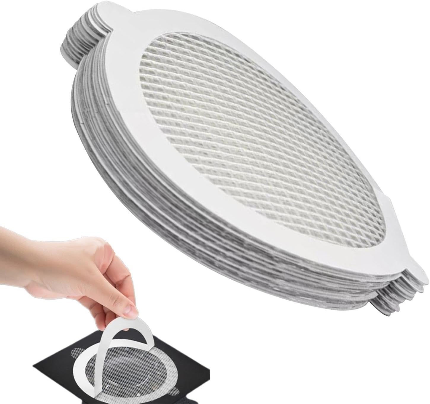 10PCS Drain Stickers Hair Catcher for Shower and Bathtub
