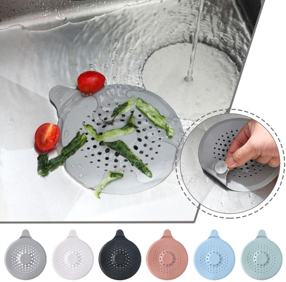Shower Drain Hair Catcher Flexible TPR Strainer for Bathtub
