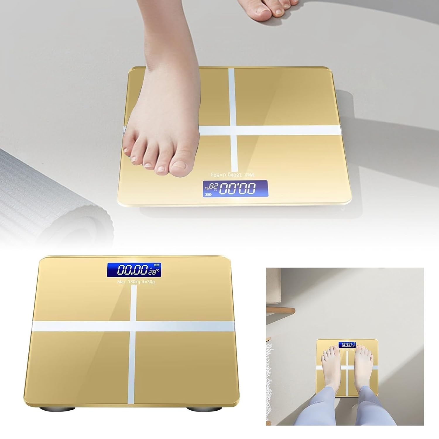 KELINFONG Rechargeable Digital Scale with BMI and Body Fat Analysis