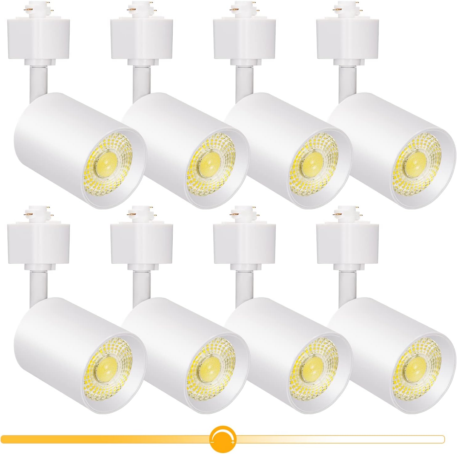 VANoopee 10W Dimmable LED Track Light Heads Pack of 8
