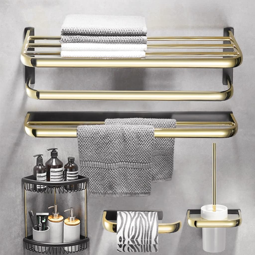 ANNBKA Luxury Bathroom Towel Bar Set