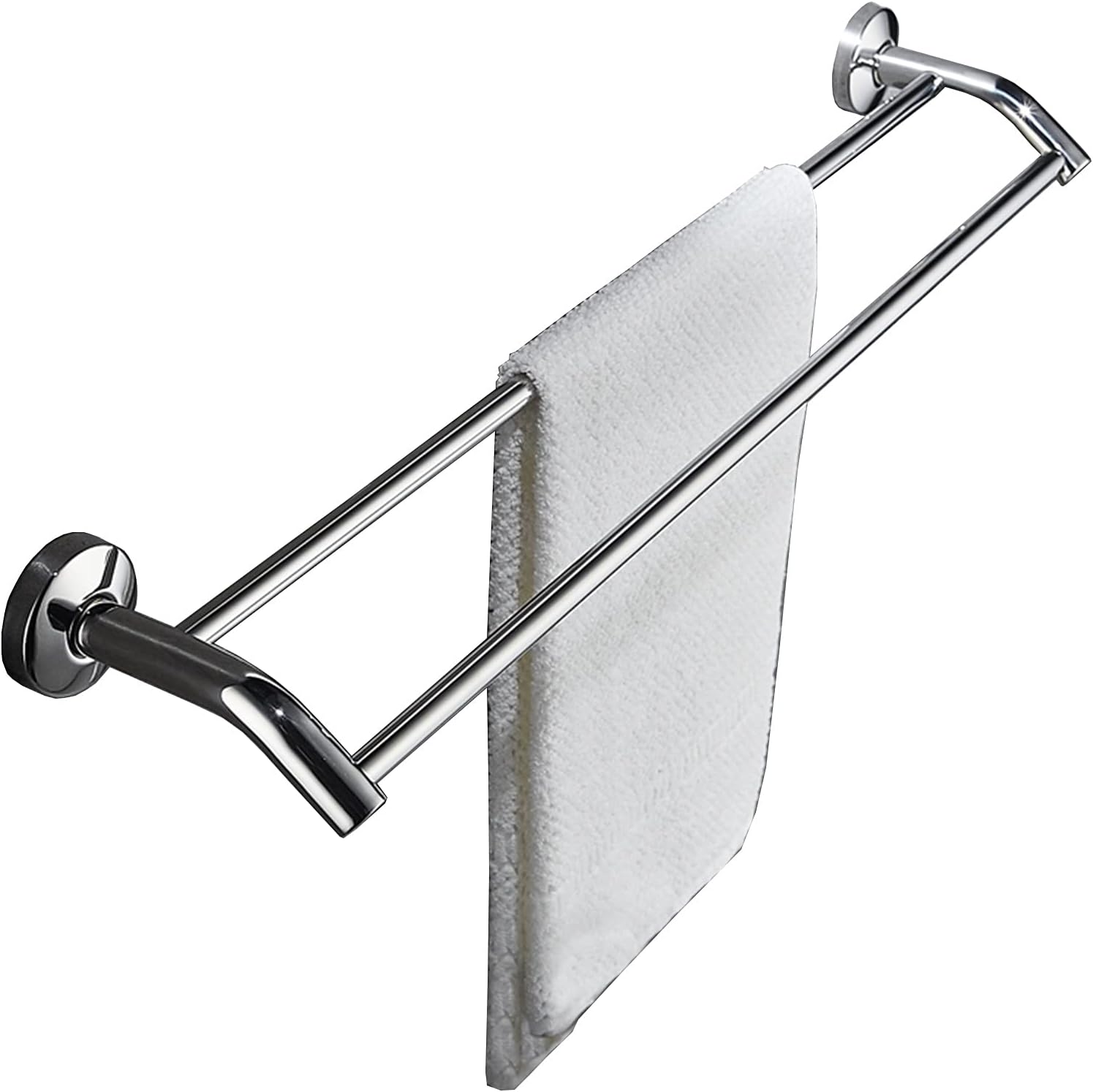 TiStm Double Towel Rail Wall Mount 30Cm Stainless Steel