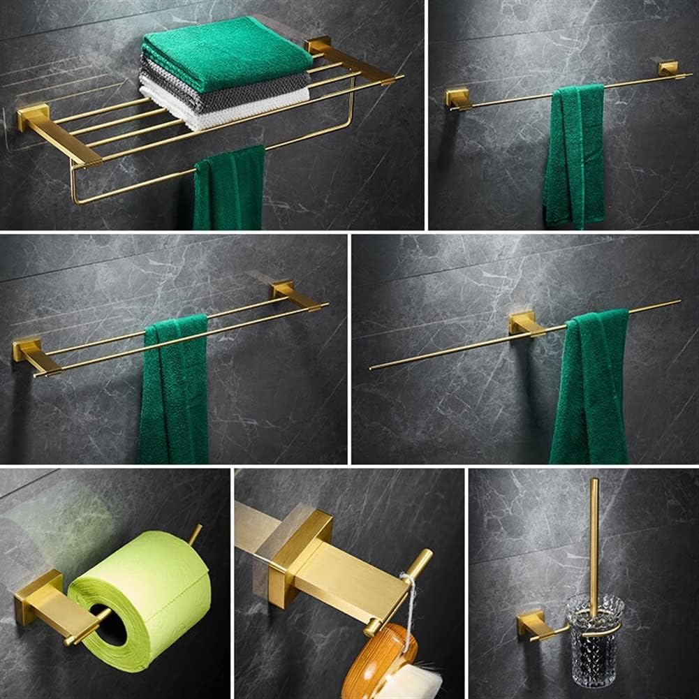 ANNBKA Bathroom Hardware Set All Copper Solid Light Luxury Towel Bar Holder