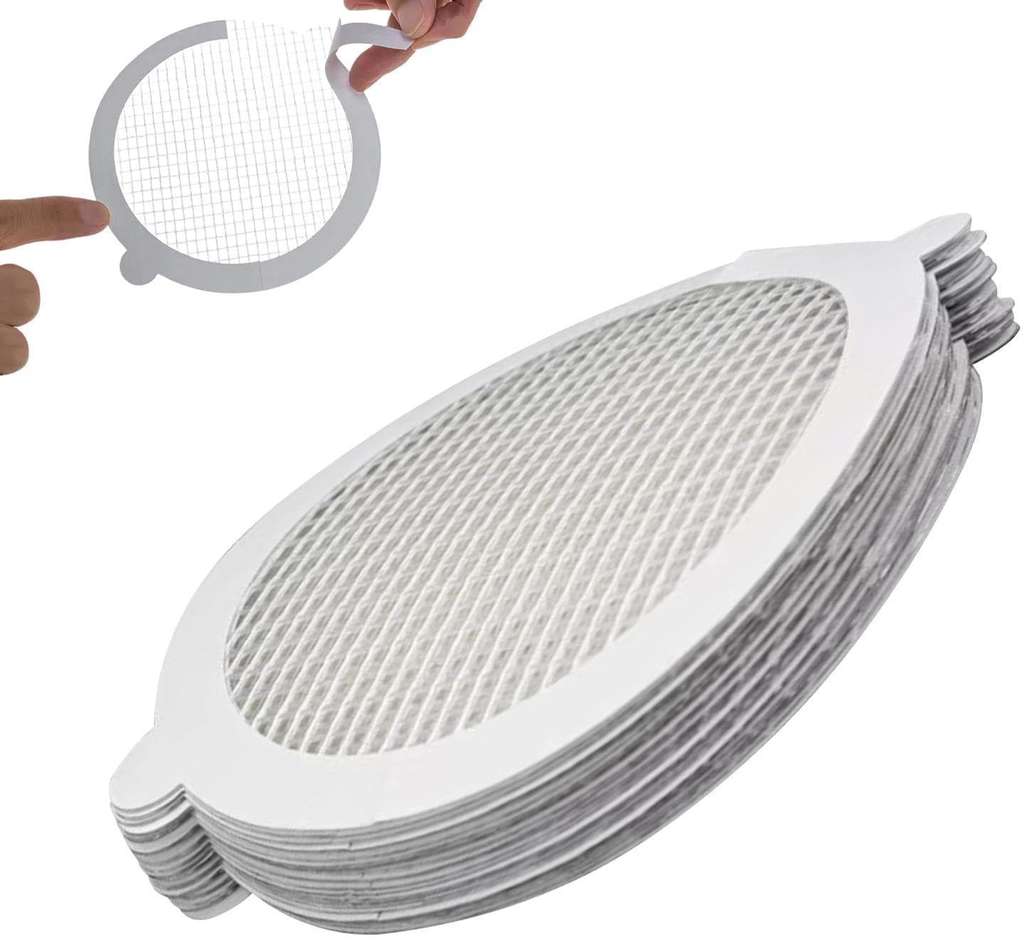 Hair Drain Stickers - Waterproof Adhesive Hair Catcher for Bathroom and Laundry