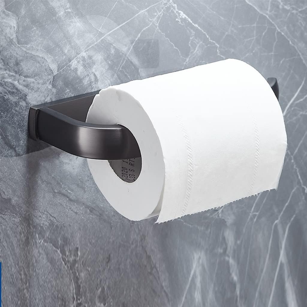 Full Copper Gray Bathroom Hardware Set with Towel Rail and Robe Hooks