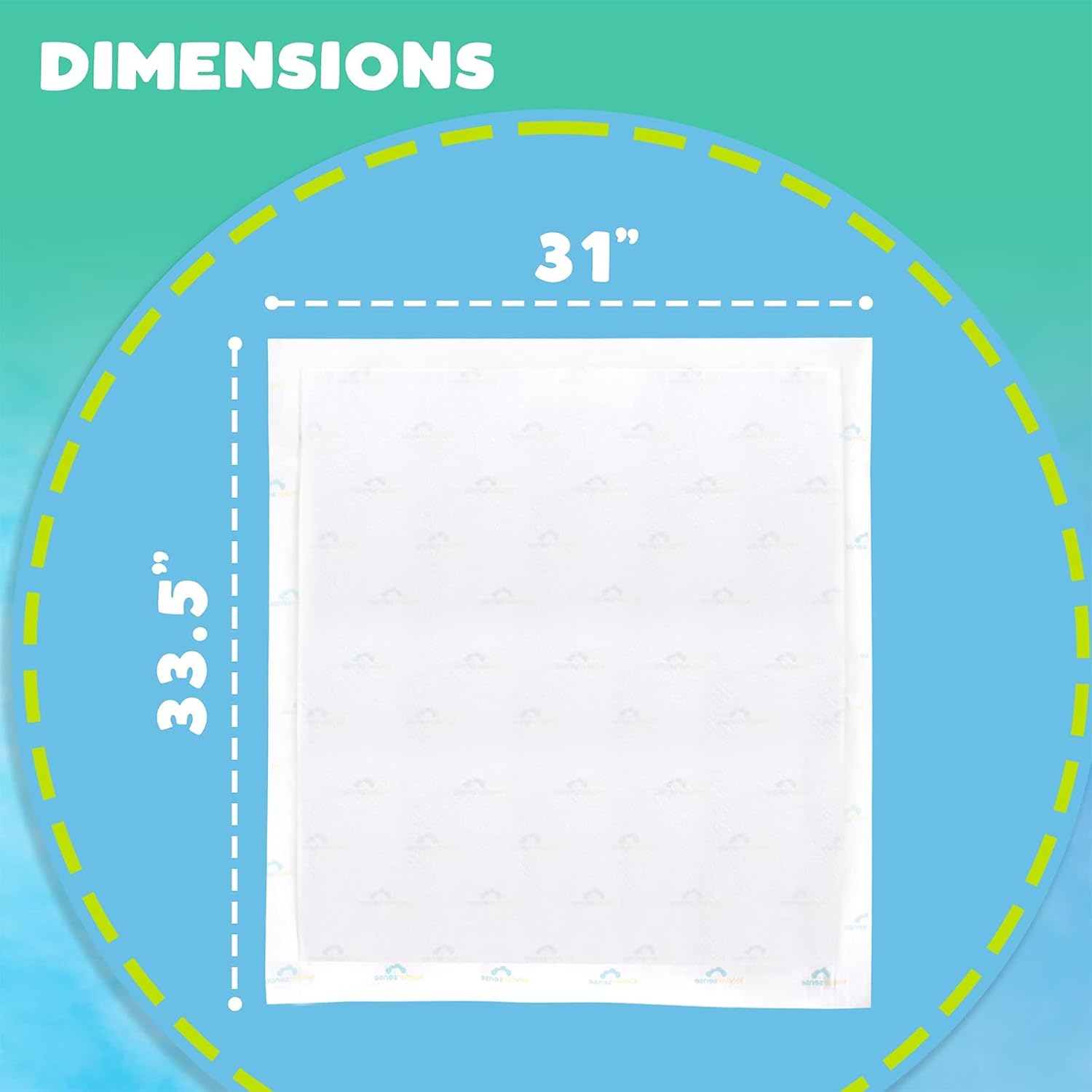 KinderSense Ultra Absorbent Bed Pads - 31 x 335 40 Count