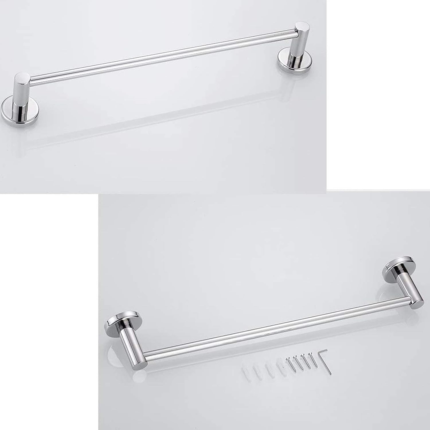 BOCbco 40Cm Stainless Steel Towel Bar Rail for Bathrooms and Kitchens